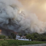 Ελληνικά Canadair επιχειρούν για τρίτη ημέρα σε πυρκαγιά στην Αλβανία